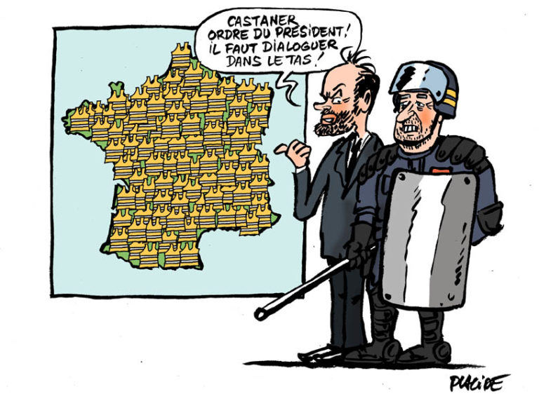Macron appelle au dialogue avec les « gilets jaunes »