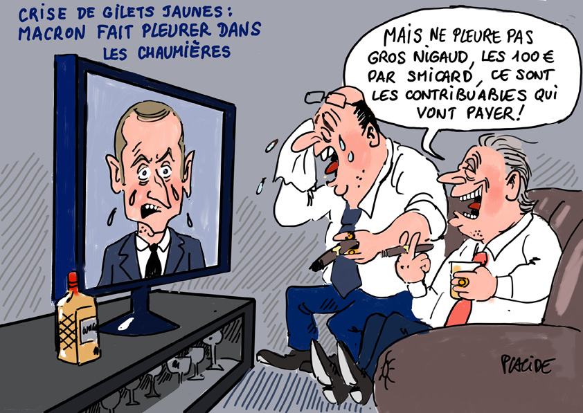Gilets jaunes : le discours à 100 euros de Macron - ChalonTV