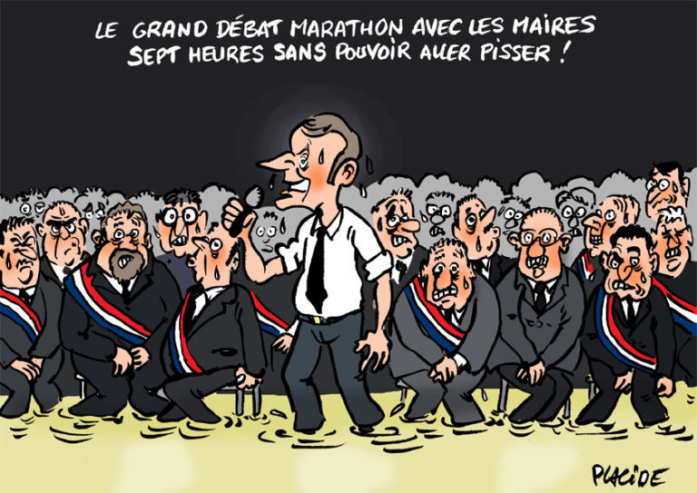 Le Grand débat national fleuve d’Emmanuel Macron avec les maires