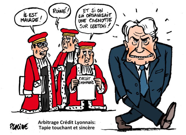 Arbitrage Crédit Lyonnais: Tapie fait son show