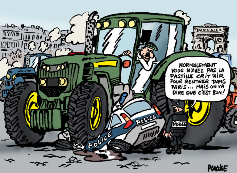 Les agriculteurs ont défilé sur les champs