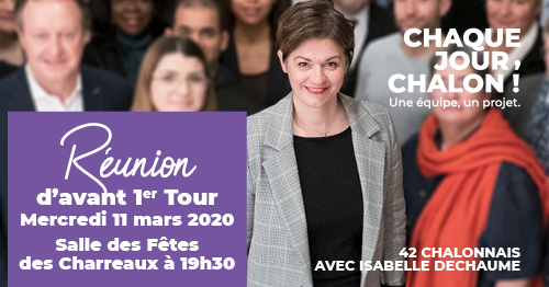 CP – EM – Meeting de Chaque jour Chalon, Isabelle Dechaume, le 11 mars