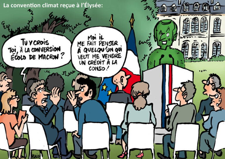 Convention climat : Macron plus vert que vert