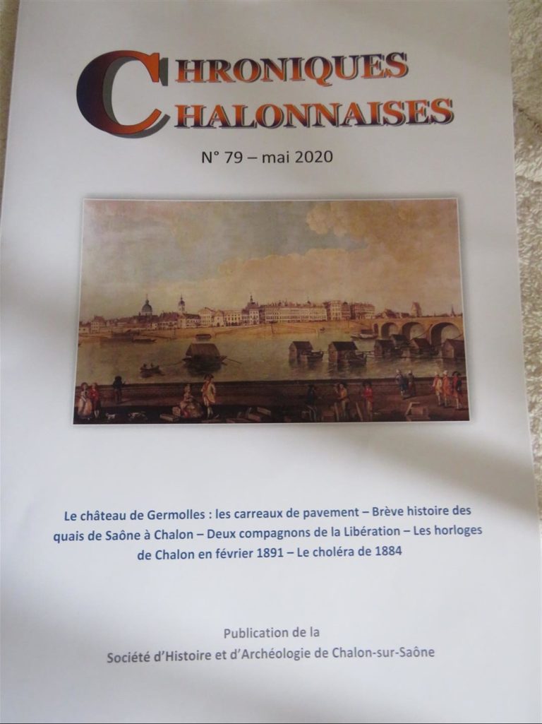 Vient de paraître : les « Chroniques chalonnaises » N°79