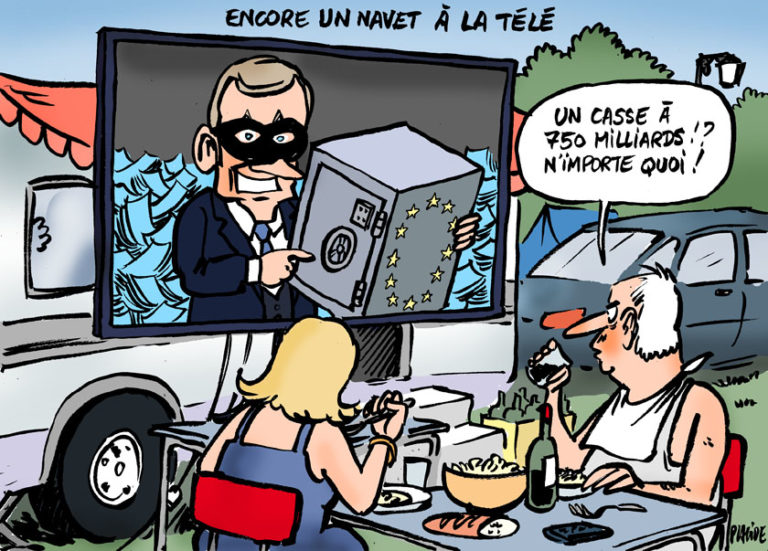 Après un sommet européen marathon, Macron vante son action à la télé