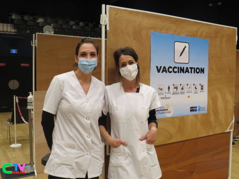 Première journée de vaccination à Chalon et Givry