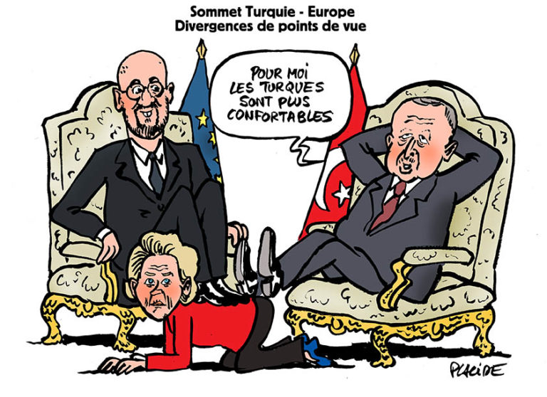 Sommet Turquie-Europe: pas de fauteuil pour Von der Leyen
