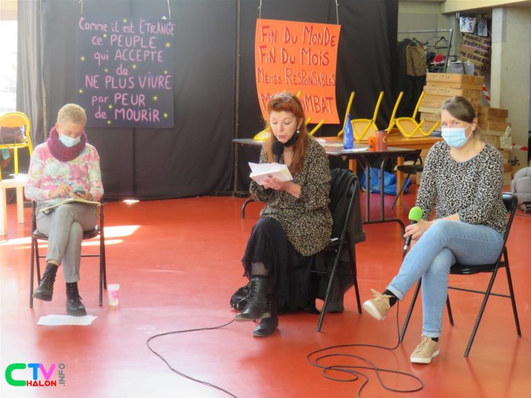 Une agora poétique pour « Occupons Chalon » et pour soutenir les intermittents et acteurs culturels