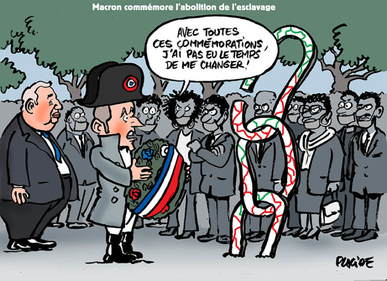 Macron à la commémoration de l’abolition de l’esclavage