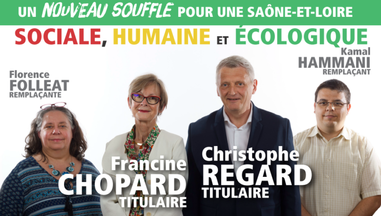 La Parole pour convaincre – Canton Chalon 3 – PRG – EELV