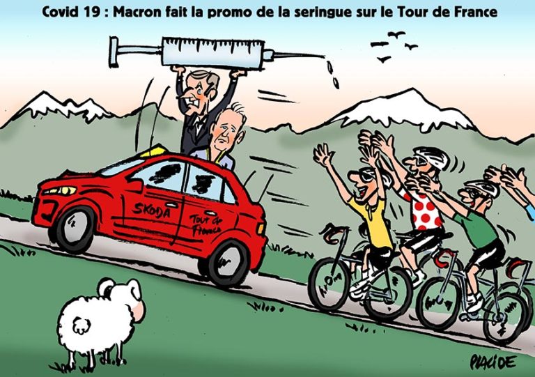Macron dans les Pyrénées pour suivre la 18e étape