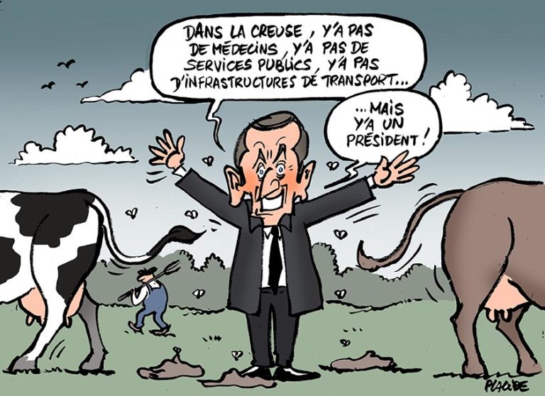 Macron en campagne dans la Creuse