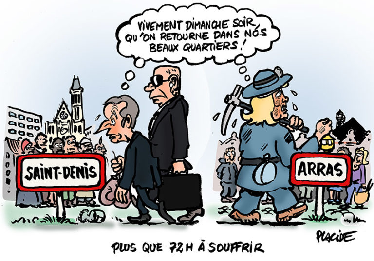 Présidentielle : Macron drague la gauche à Saint-Denis, Le Pen tient meeting à Arras