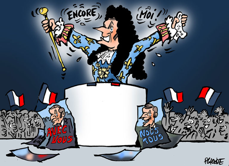 Emmanuel Macron fête sa victoire au Champ-de-Mars