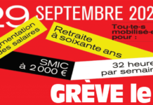 CP CGT : Grève du 29 septembre
